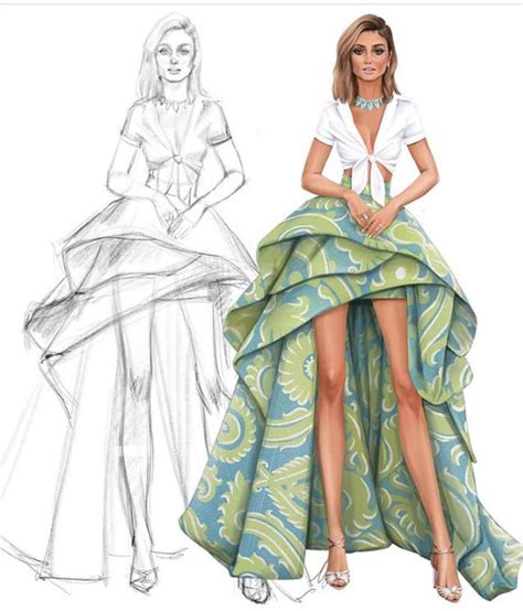 Fashion Illustrations Dresses