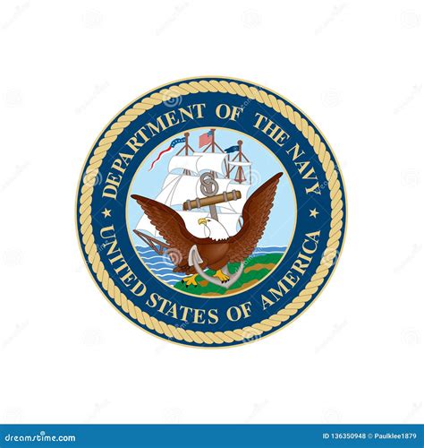 Department of the Navy Seal Logo Vector Editorial Stock Photo - Illustration of states ...