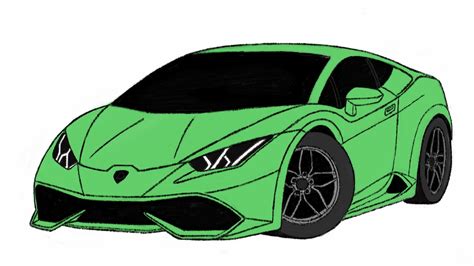 HOW TO DRAW - Lamborghini Huracan | car-toons by drawingpat - YouTube