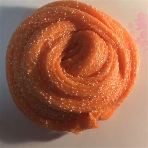 This Foamy orange Tango glitter slime make me hungry! #glitterslimes # ...