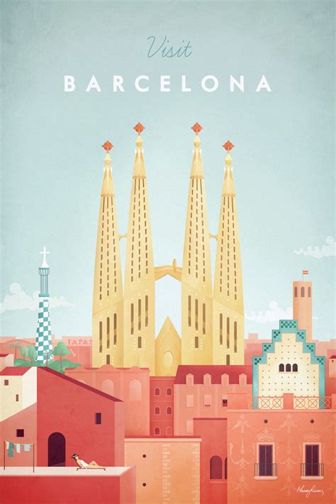 Barcelona Travel Poster wallpaper - Happywall