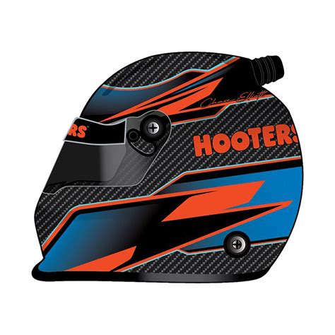 Chase Elliott 2023 Hooters MINI Replica Helmet - NASCARJOLLY, 69,95