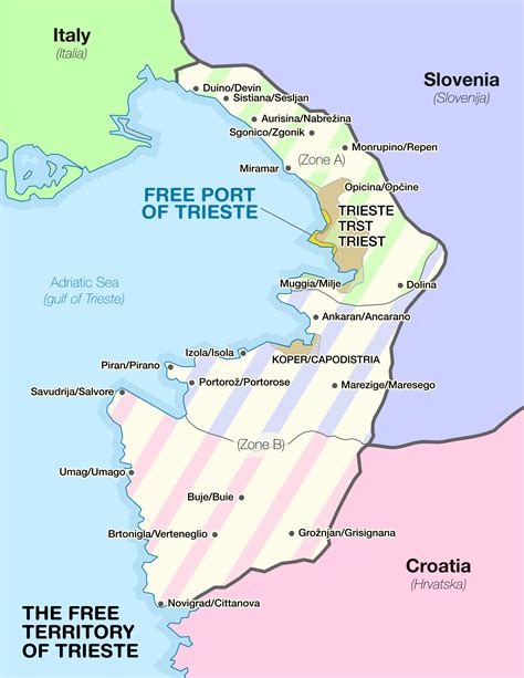 Map of the Free Territory of Trieste (10 Feb 1947 - 5 Oct 1954) [2000x2588] : MapPorn