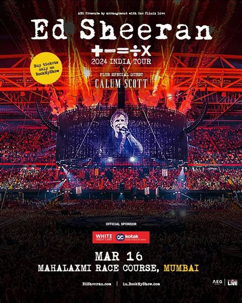 Ed Sheeran's '+ - = ÷ x Tour' is coming to Asia in 2024 – concerts in