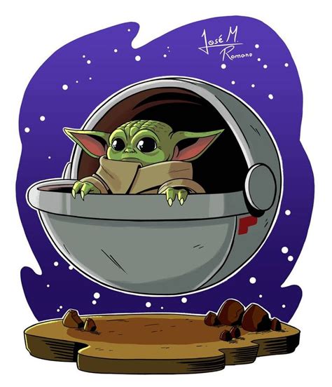 Baby Yoda by JoeRomano1997 on DeviantArt | Fond d'ecran dessin, Dark vador dessin, Dessins star wars