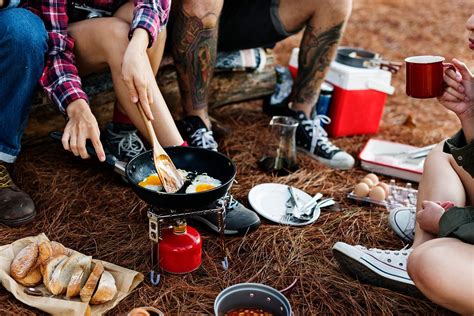 Friends Camping Eating Food Concept | Royalty free photo - 70246
