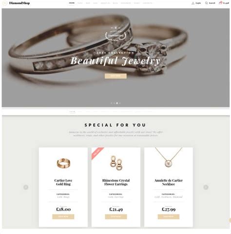 37+ Jewelry Website Themes & Templates | Free & Premium Templates