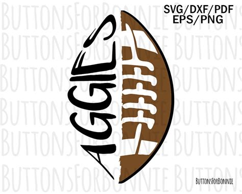 Aggie football svg football svg college football svg cut | Etsy