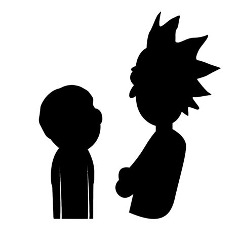 Rick And Morty Silhouette at GetDrawings | Free download