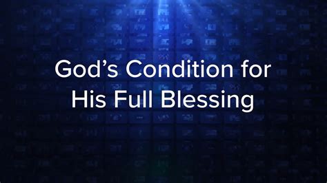 Charles Stanley - God's Condition for His Full Blessing » Online ...