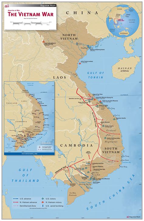 Map of The Vietnam War | Maps.com.com