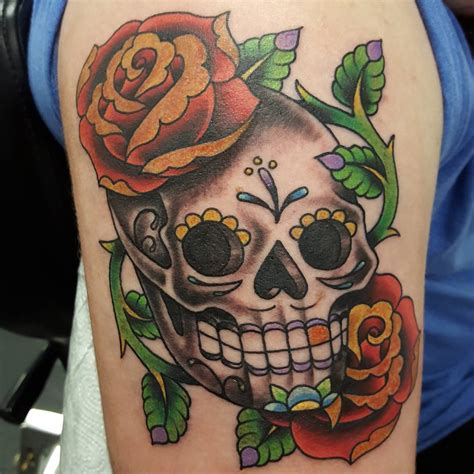 125+ Best Sugar Skull Tattoo - Designs & Meaning (2019)