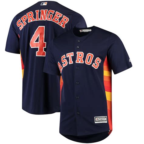 Majestic Houston Astros George Springer Navy Official Cool Base Player ...