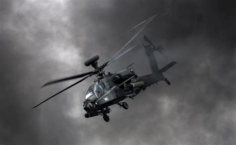 Black helicopter, Boeing Apache AH-64D, military, war, aircraft HD ...