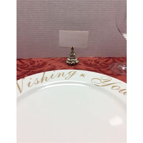 Christmas Tree Place Card Holders - Set of 10 | Chairish