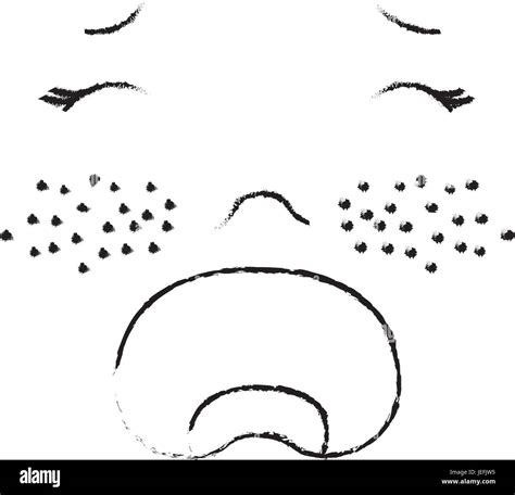 Baby face crying icon vector illustration design draw Stock Vector ...