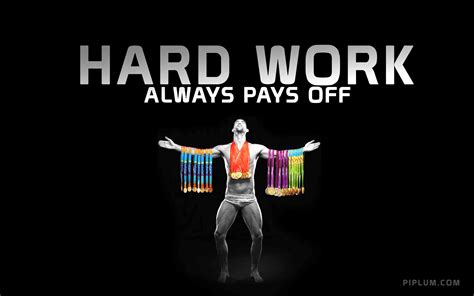 Hard Work Pays Off. Motivational Quotes.