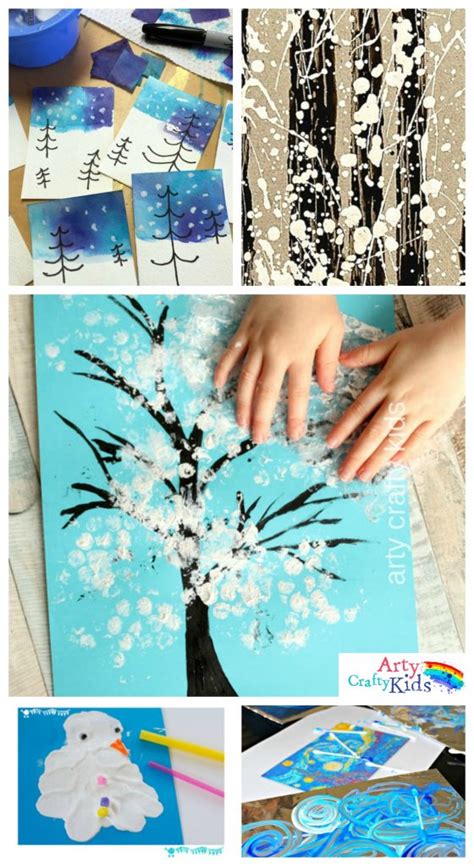 14 Wonderful Winter Art Projects for Kids - Arty Crafty Kids