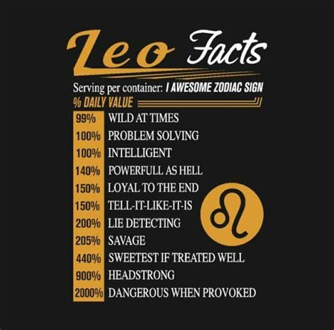 Pin by Nicole on Leo♌ | Leo zodiac facts, Leo zodiac, Leo zodiac quotes