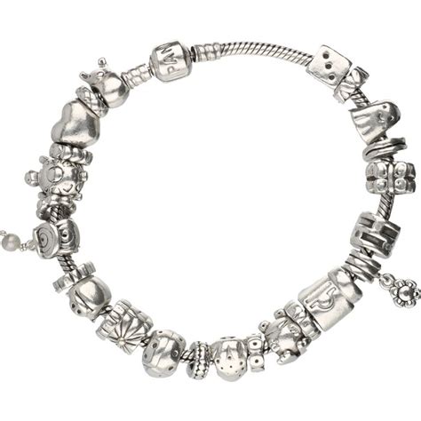 925 - Silver Pandora bracelet with 26 Pandora charms consisting of ...