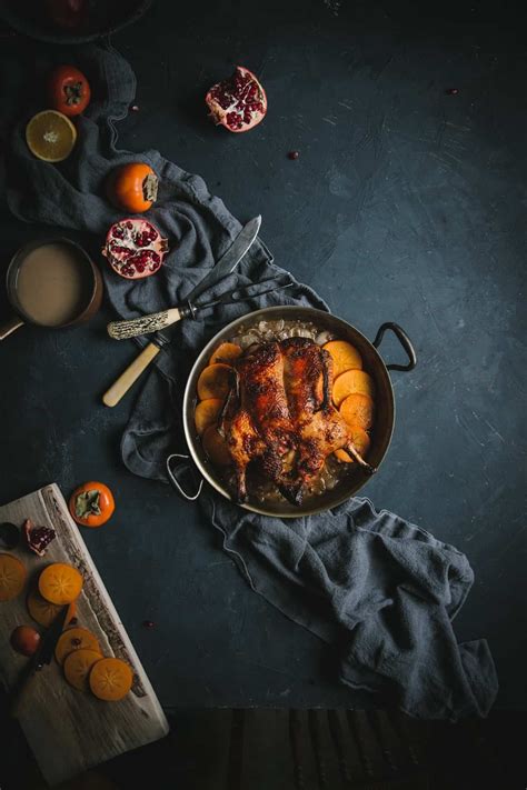 Duck a l'Orange with Persimmon | Adventures in Cooking | Recipe | Food, Food photography, Dark ...