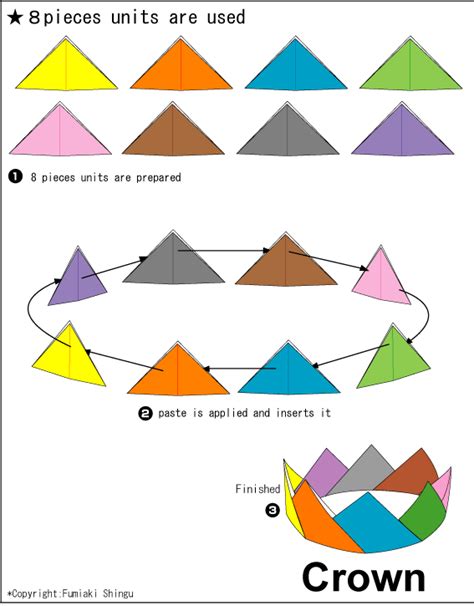 origami crown | Origami crown, Origami crafts, Paper crafts origami