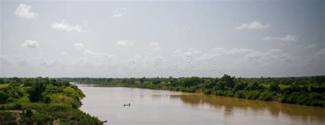 Landscape Panorama View To White Volta River , Ghana Stock Image - Image of ghana, background ...