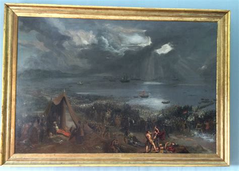 Battle of Clontarf painting on public display