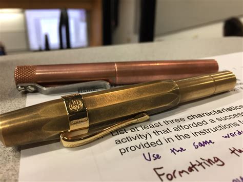 I love pocket pens that patina : r/fountainpens