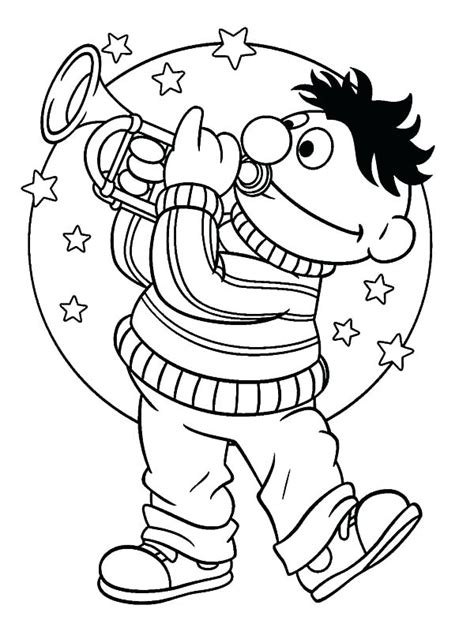 Trumpet Coloring Page at GetColorings.com | Free printable colorings pages to print and color