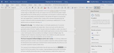 Word integrates Microsoft's 'Ideas' to improve your writing with AI smarts - PC World New Zealand