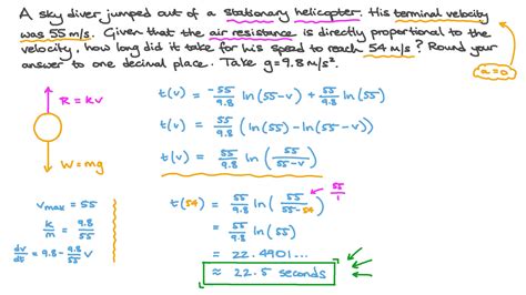 Question Video: Finding the Time Taken by a Falling Body to Reach a Certain Velocity given Its ...