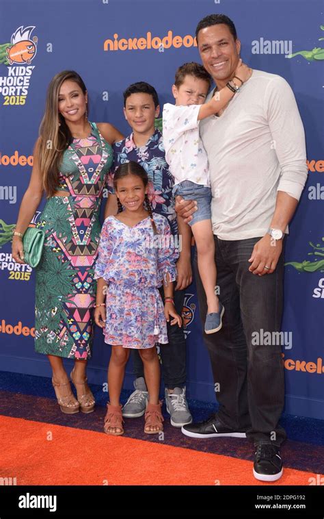 Tony Gonzalez and family attend the Nickelodeon Kids' Choice Sports ...