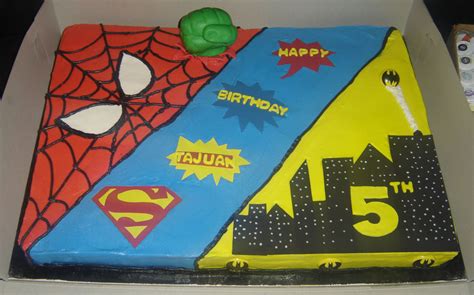 Superhero Birthday Cake - CakeCentral.com