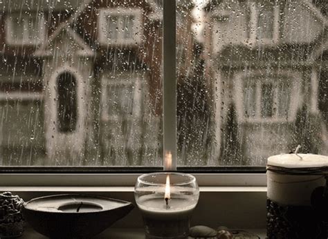 bonsaibones: Iâ m in love with this gif. Everything about it. The rain drizzling. The candle ...