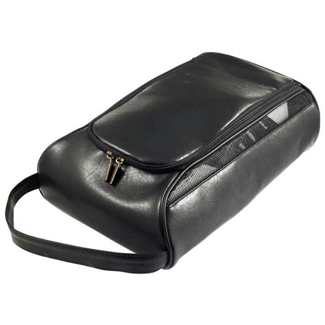 Masters Leatherette Golf Shoe Bag Black | Scottsdale Golf