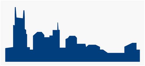 Nashville Skyline Silhouette Png, Transparent Png - kindpng