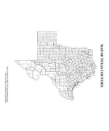 🗺 Texas County Map PDF - Free Download (PRINTABLE)