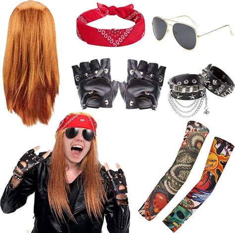 Rockstar Costume 80's Heavy Metal Nightclub Clothing Rock Fantasy ...