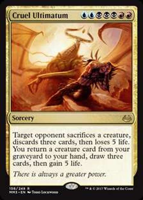 Magic The Gathering Modern Masters 2017 Edition Single Card Rare Cruel ...