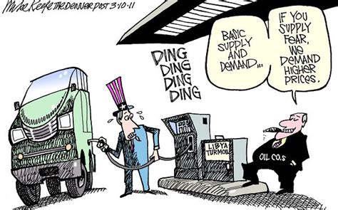 Supply and Demand - Mike Keefe Political Cartoon, 03/10/2011