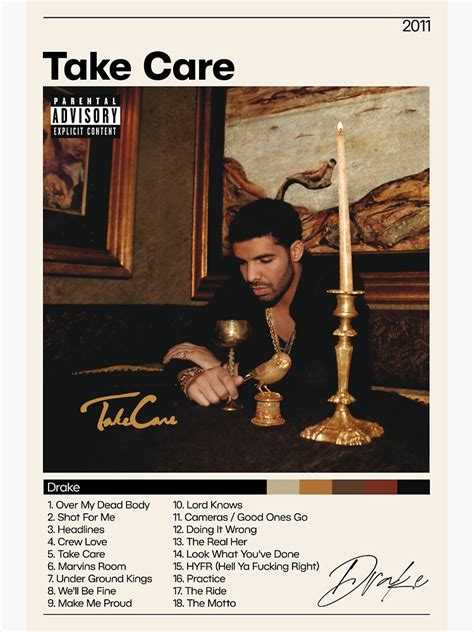 "Drake Posters | Take Care | Take Care Poster | Album Cover Poster ...