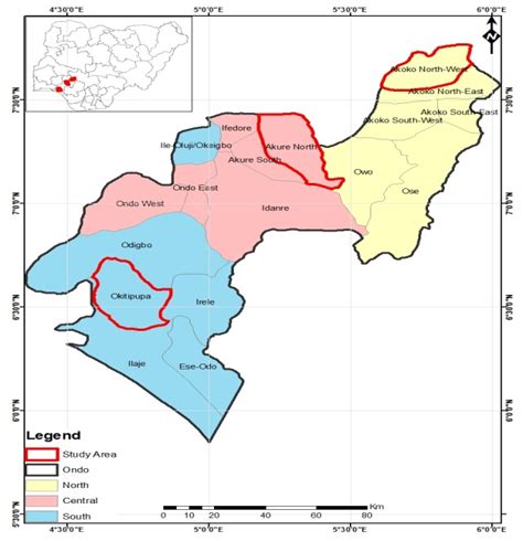 Map Of Ondo State Nigeria - Europe Mountains Map