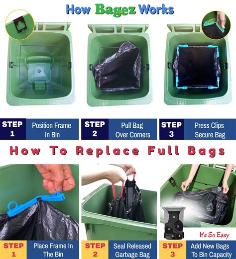 trash can garbage bag holder - Bagez | Clean Bins Without Any Mess Or Hassel