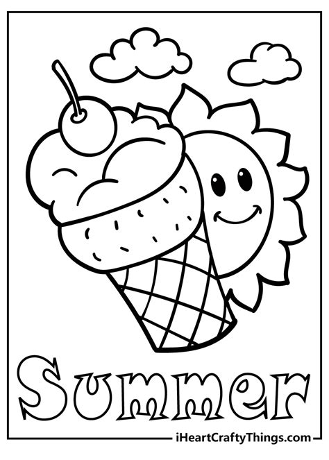 Free Printable Summer Coloring Pages - Printable Templates Free