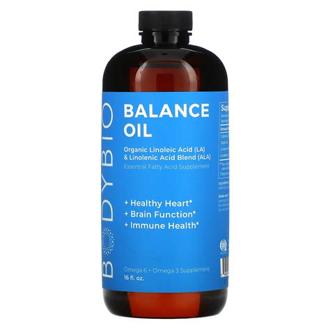 BodyBio, Balance Oil, Organic Linoleic Acid and Linolenic Acid Blend ...