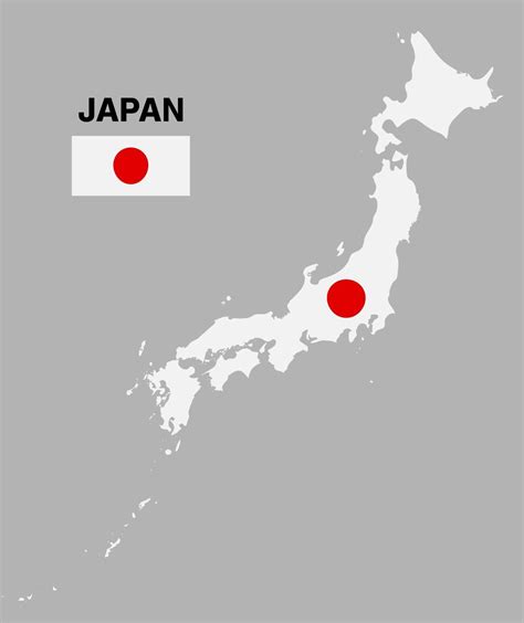 japan map with flag isolated vector eps10 2264445 Vector Art at Vecteezy