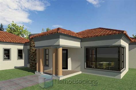 4 Bedroom House Plan Mlb-081s - My Building Plans South Africa