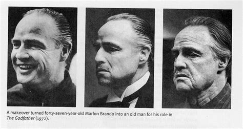 Marlon Brando Before and After Getting His Make Up Done To Be Don Vito ...