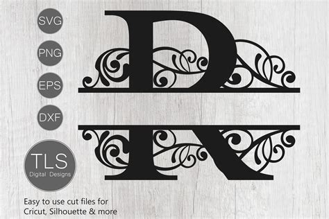 Split Monogram Letter R SVG, Letter R Monogram SVG, Letter (375416) | Cut Files | Design Bundles